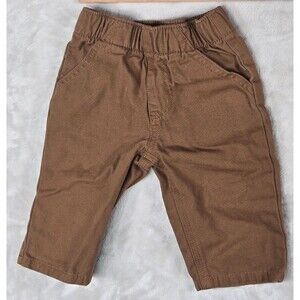Carhartt Baby Boy 6M Brown Canvas Pants Workwear Cottagecore Country Aesthetic